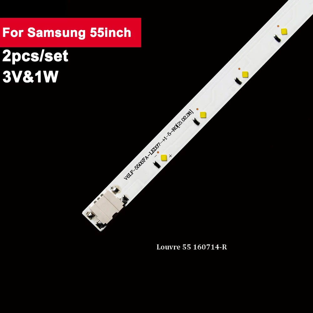 2Pcs/Set Led Backlight TV Lens For Samsung 55inch Louvre 55 60714 3V 582mm Led TV Backlight Repair UE55K5100 UE55K5102 UE55K5179
2Pcs/Set Led Backlight TV Lens For Samsung 55inch Louvre 55 60714 3V 582mm Led TV Backlight Repair UE55K5100 UE55K5102 UE55K5179
