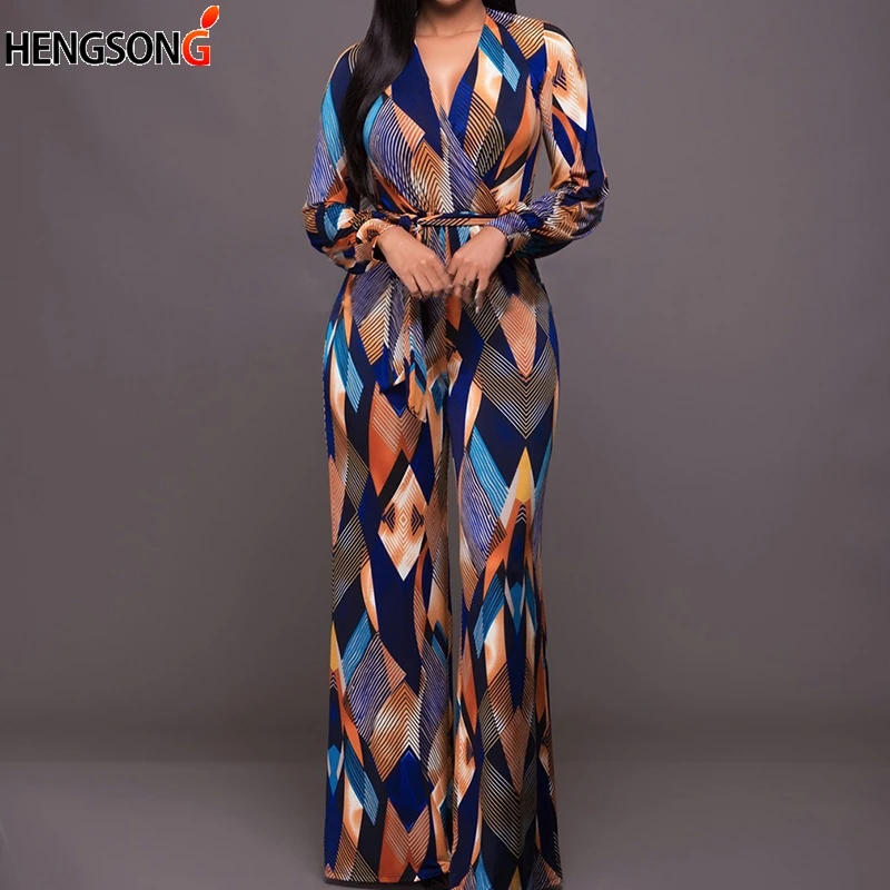Female Vintage Digital Print Boho Jumpsuit Romper V Neck Long Sleeve Casual Long Sash Autumn Jumpsuit Women Overalls
Female Vintage Digital Print Boho Jumpsuit Romper V Neck Long Sleeve Casual Long Sash Autumn Jumpsuit Women Overalls