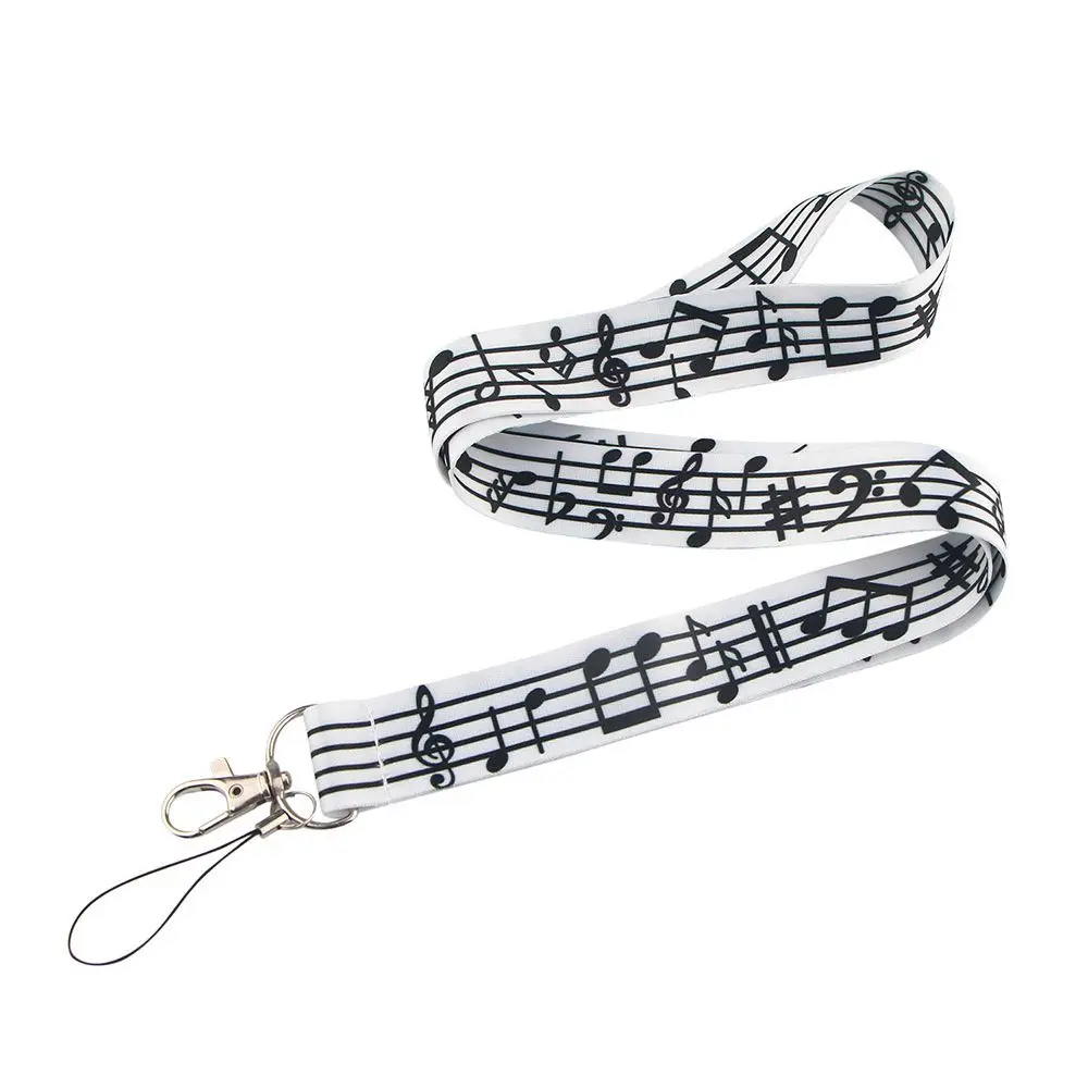 Phone Strap Key Ring Holder Webbings Ribbon ID Card Pass Hang Rope Keys Keychain Music Symbols Lanyard Badge Holder
Phone Strap Key Ring Holder Webbings Ribbon ID Card Pass Hang Rope Keys Keychain Music Symbols Lanyard Badge Holder