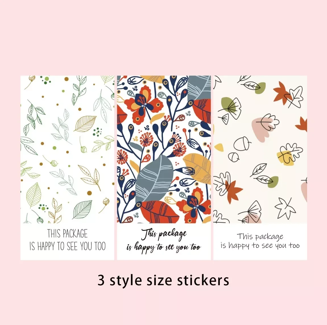 Pcs "This Package Is Happy To See You Too" Stickers Seal Labels flower rectangle sticker wedding party gift decoration
Pcs "This Package Is Happy To See You Too" Stickers Seal Labels flower rectangle sticker wedding party gift decoration