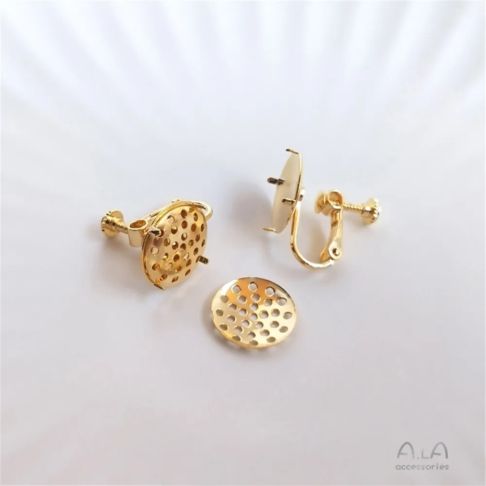 S925 pure silver needle gold coated 18K disc shower head earrings with ears gambling ear clip DIY hand jewelry accessories
S925 pure silver needle gold coated 18K disc shower head earrings with ears gambling ear clip DIY hand jewelry accessories