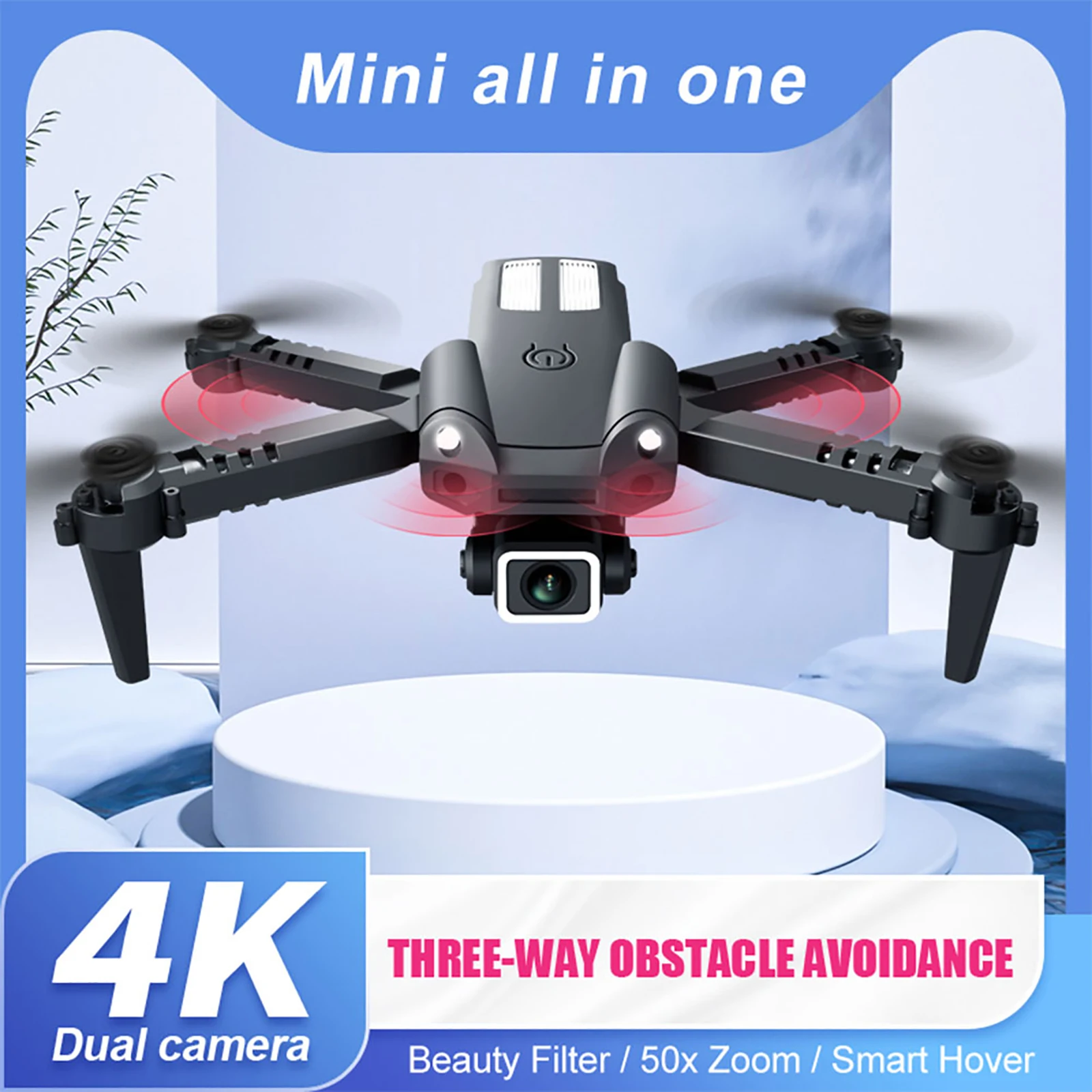 YL/RC S95 6-Axis RC Drone Helicopter 4K HD Camera 2.4GHz 4CH Automatic Obstacle Avoidance Foldable Quadcopter Toys
YL/RC S95 6-Axis RC Drone Helicopter 4K HD Camera 2.4GHz 4CH Automatic Obstacle Avoidance Foldable Quadcopter Toys