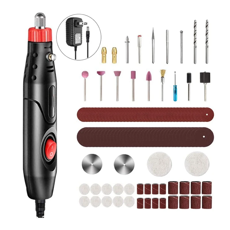 Mini Rotary Tool Corded Electric Detail Sander Kit With 121 Accessories For Small Crafts & Projects US Plug 
Mini Rotary Tool Corded Electric Detail Sander Kit With 121 Accessories For Small Crafts & Projects US Plug
