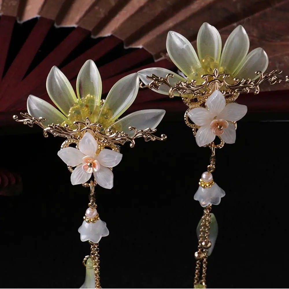 Headwear Tassel Flower Pearl Korean Hanfu Hairpin Women Hair Sticks Chinese Hair Fork Metal Hair Clip For Girls
Headwear Tassel Flower Pearl Korean Hanfu Hairpin Women Hair Sticks Chinese Hair Fork Metal Hair Clip For Girls