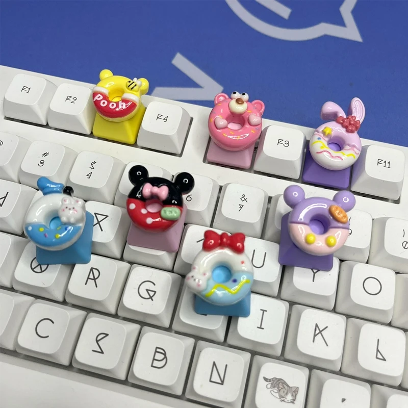 Pink Cute Little Bear Donut Keycap Shiny DIY Customized Mechanical Keyboard Keycap Cherry MX Switch Game Backlit Keyboard Cap
Pink Cute Little Bear Donut Keycap Shiny DIY Customized Mechanical Keyboard Keycap Cherry MX Switch Game Backlit Keyboard Cap