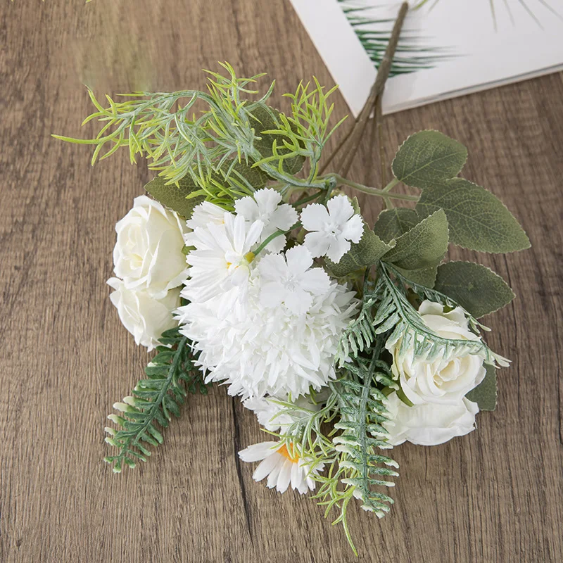 

Искусственные шелковые цветы, Одуванчик, шар, искусственный цветок, украшение для дома на свадьбу, газон