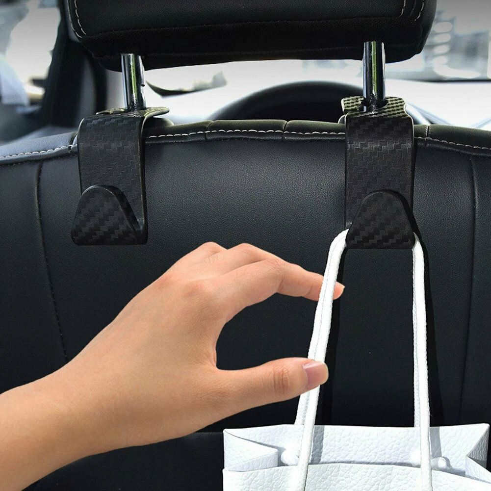 2X Universal Car Back Seat Headrest Hooks Storage Hook Carbon Fiber Style ABS Interior High Quality Car Hooks Accessories
2X Universal Car Back Seat Headrest Hooks Storage Hook Carbon Fiber Style ABS Interior High Quality Car Hooks Accessories