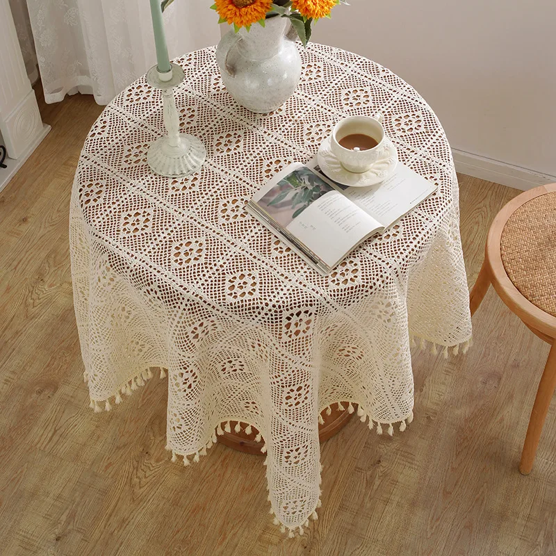 Retro White Lace Tablecloth Hollow Out Tassle Lace Tablecloth for Wedding Party Decor Table Cloth Home Decor Floral Table Cloth
Retro White Lace Tablecloth Hollow Out Tassle Lace Tablecloth for Wedding Party Decor Table Cloth Home Decor Floral Table Cloth