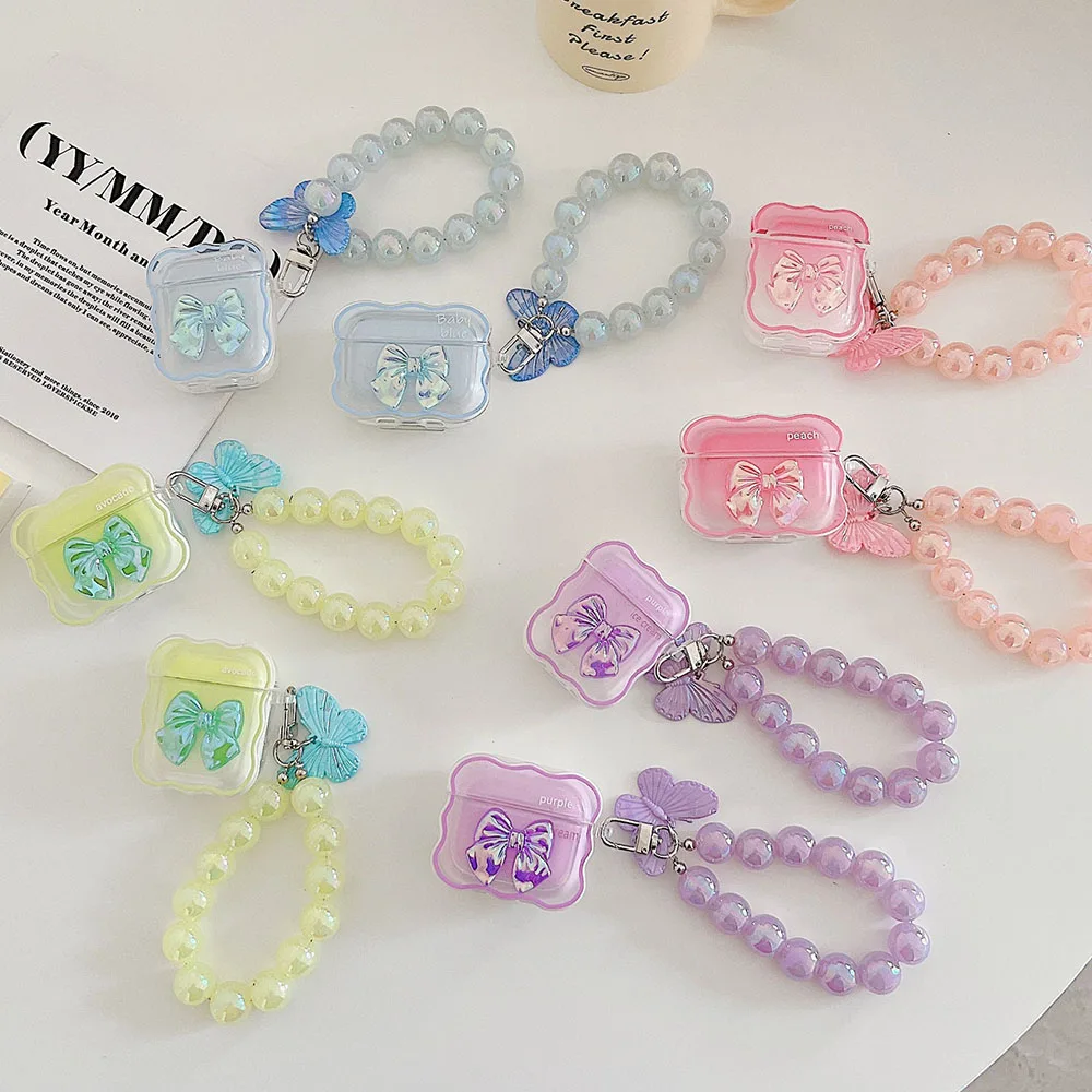 Laser Bowknot Girls Case for Apple AirPods 1 2 Pro Case Cute Butterfly Bracelet Case for AirPods Pro 3 Case with Keyring Lanyard
Laser Bowknot Girls Case for Apple AirPods 1 2 Pro Case Cute Butterfly Bracelet Case for AirPods Pro 3 Case with Keyring Lanyard