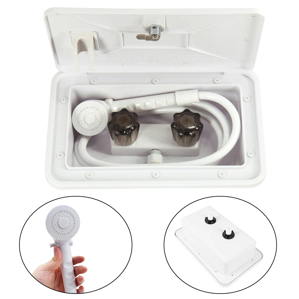 Faucet Quick Connect Sprayer White ABS Accessories Durable Exterior Hose Kit Outdoor Shower Box For Camper Travel
Faucet Quick Connect Sprayer White ABS Accessories Durable Exterior Hose Kit Outdoor Shower Box For Camper Travel
