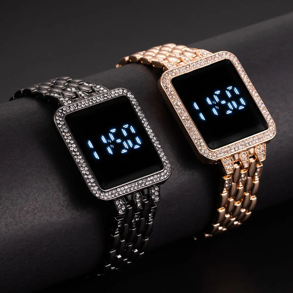 Trending Products 2021 New Fashion Stainless Steel Band Women Led Digital Watches Rhinestone Women's Wrist Watch Relogio Clock
Trending Products 2021 New Fashion Stainless Steel Band Women Led Digital Watches Rhinestone Women's Wrist Watch Relogio Clock