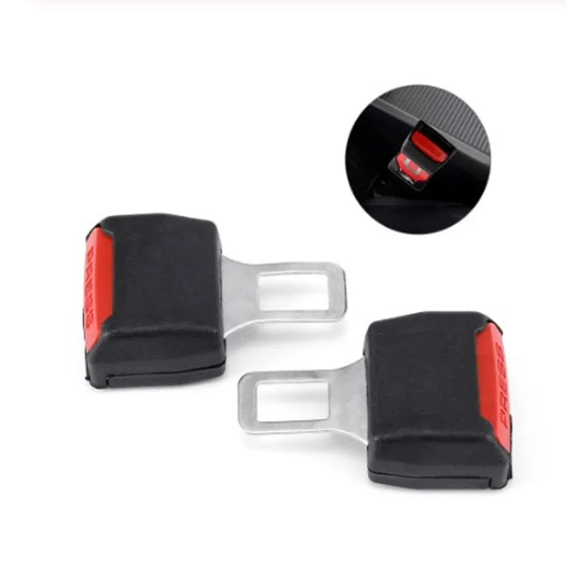 

1pc Creative Black Car Seat Belt Clip Extender ремень безопасности Safety Seatbelt Lock Buckle Plug Thick Insert Socket