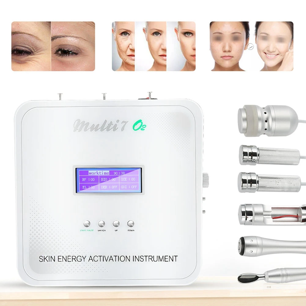 Facial Rejuvenation RF Hydro Oxygen Jet Spray Lifting Micro Current Facial Machine
Facial Rejuvenation RF Hydro Oxygen Jet Spray Lifting Micro Current Facial Machine