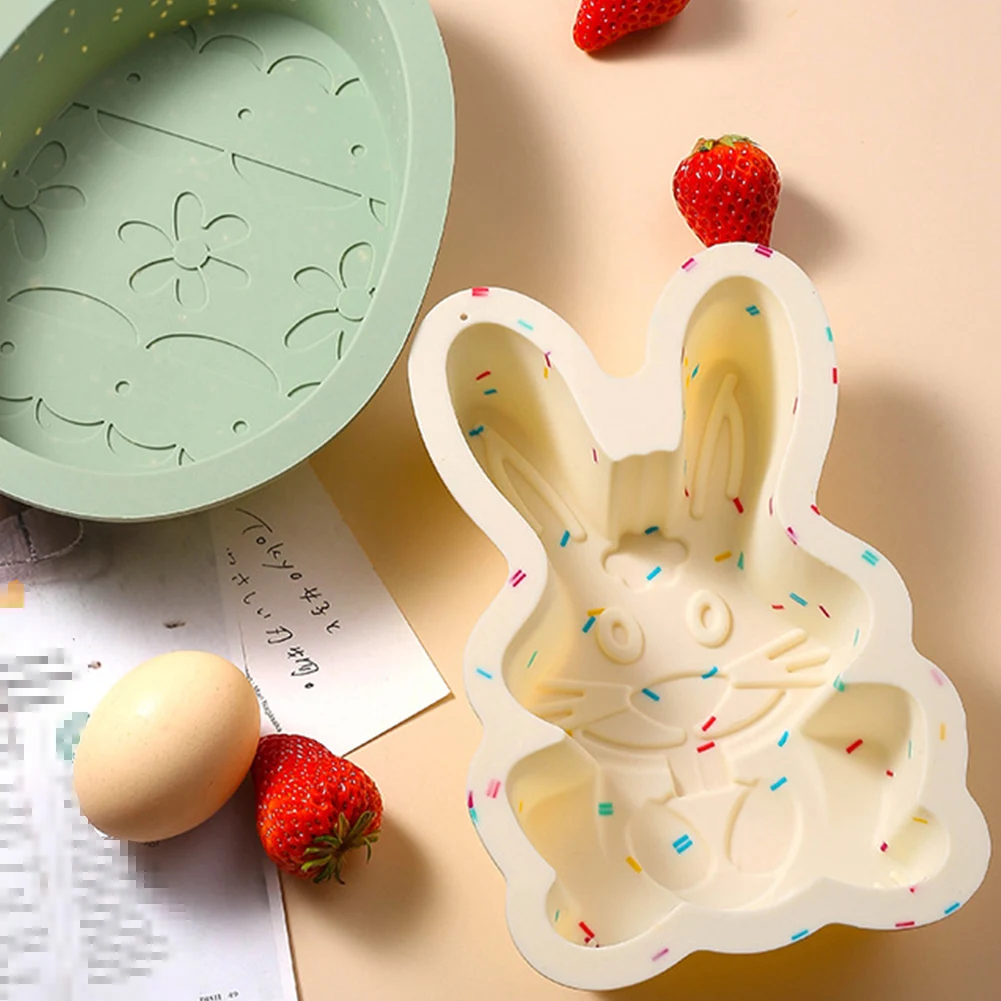

2023 Rabbit Easter Cookie Mould Silicone Mold Fondant Cake Decorating Tool Gumpaste Sugarcraft Chocolate Forms Bakeware Tools