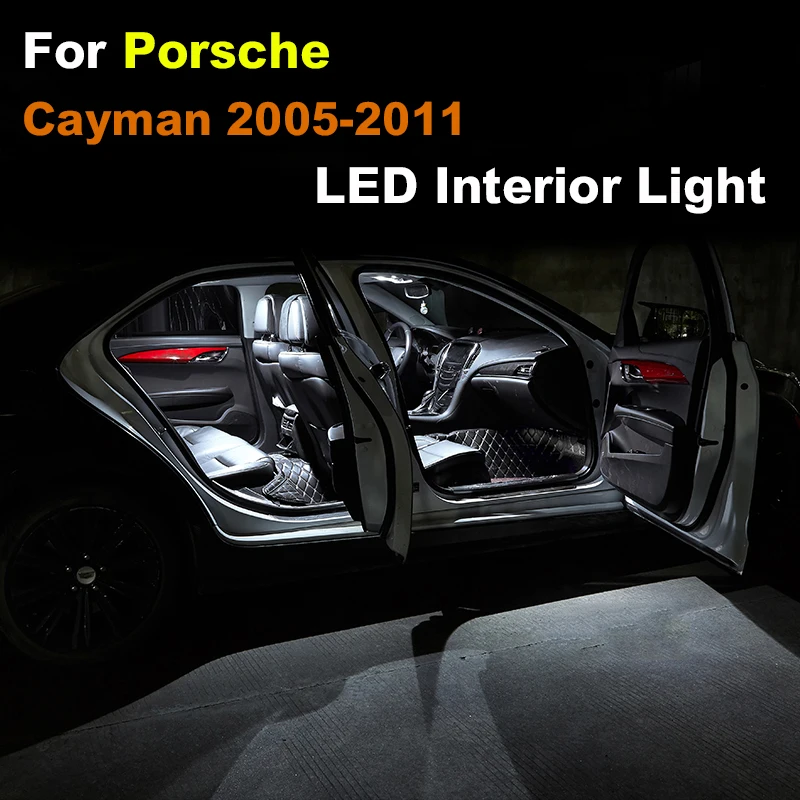 Canbus 15Pcs Interior LED Light Kit For Porsche Cayman 2005 2006 2007 - 2011 Car Vehicle Bulb Dome Map Reading Auto Lamp Parts
Canbus 15Pcs Interior LED Light Kit For Porsche Cayman 2005 2006 2007 - 2011 Car Vehicle Bulb Dome Map Reading Auto Lamp Parts