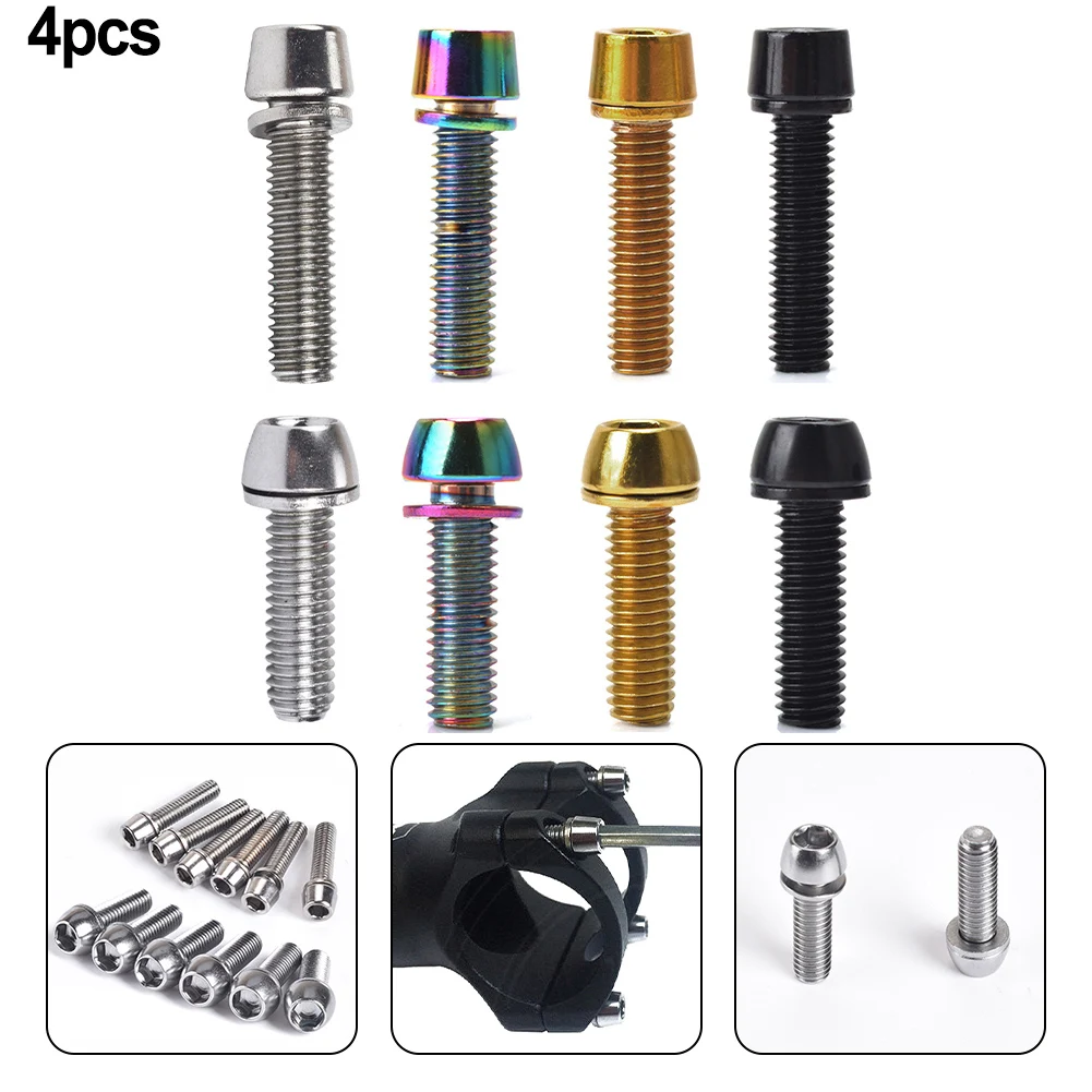 4pcs MTB Bike Bicycle Steering Handlebar Stem Screws Bolts Steel Allen Head Bolts M5x20mm M6x20mm Functional Bike Accessories
4pcs MTB Bike Bicycle Steering Handlebar Stem Screws Bolts Steel Allen Head Bolts M5x20mm M6x20mm Functional Bike Accessories