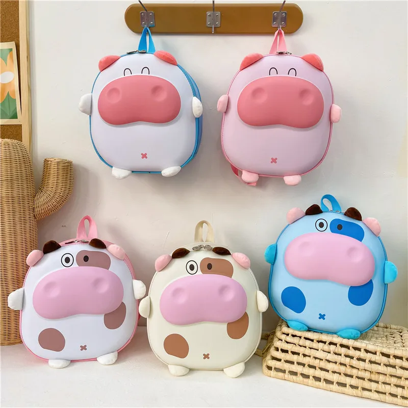 Высококачественный новый портативный рюкзак с твердым корпусом, Модный Милый Детский рюкзак из коровьей кожи, трендовый студенческий рюкзак
Высококачественный новый портативный рюкзак с твердым корпусом, Модный Милый Детский рюкзак из коровьей кожи, трендовый студенческий рюкзак