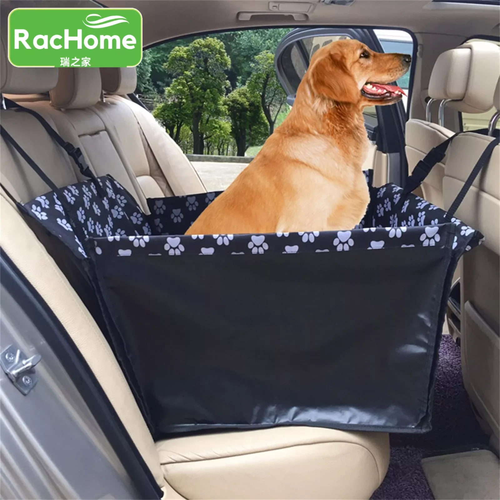 

Подвесная подушка для перевозки домашних питомцев, водонепроницаемый чехол для сиденья для перевозки собак с ремнем безопасности