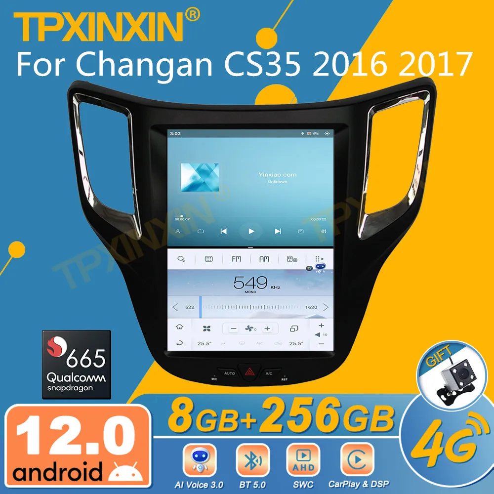 Восьмиядерный процессор Qualcomm для Changan CS35 2016 2017 Android автомобильное радио Тесла