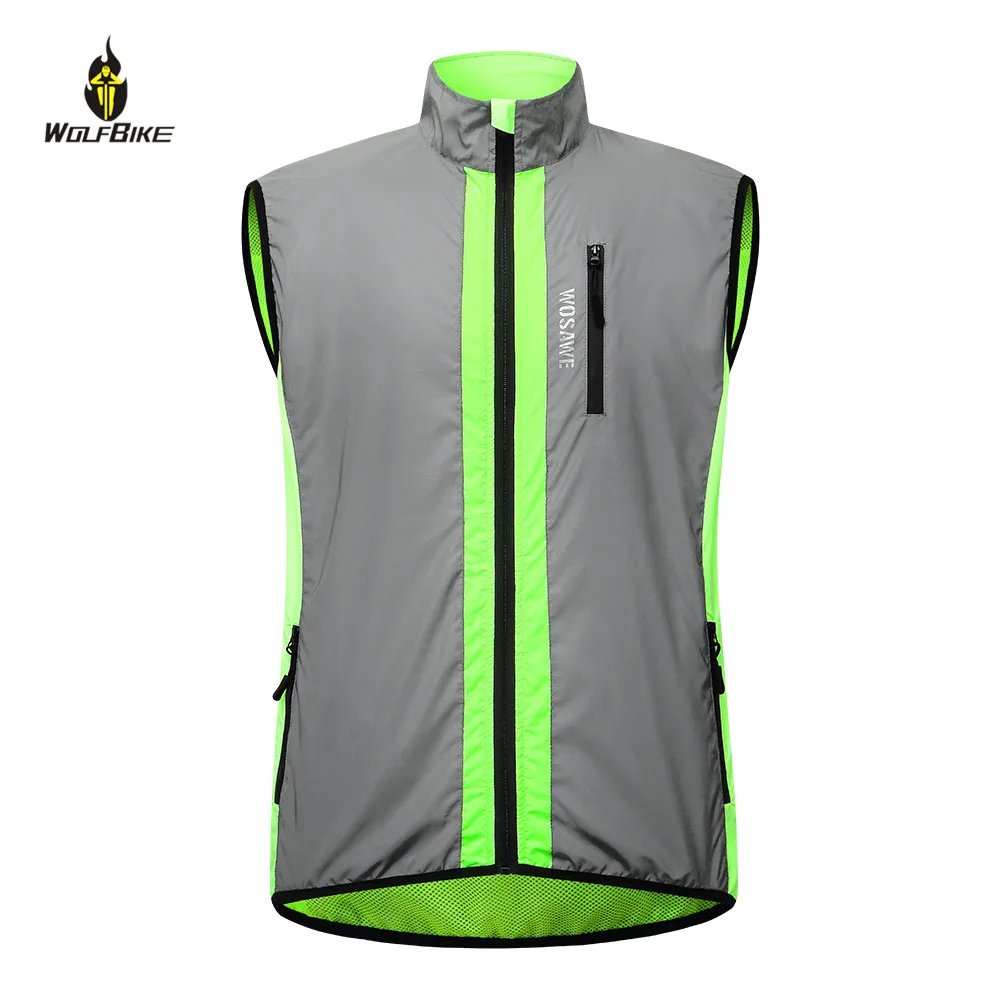 WOSAWE Men Reflective Cycling Vest Windbreaker Waterproof Sleeveless MTB Jacket Running Clothing Windproof Bike Bicycle Gilet
WOSAWE Men Reflective Cycling Vest Windbreaker Waterproof Sleeveless MTB Jacket Running Clothing Windproof Bike Bicycle Gilet