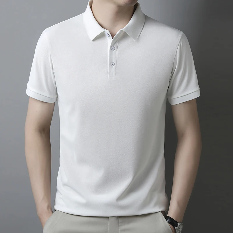 2023 Business Casual Short Sleeves Mens Polo Shirt Turndown Collar Tops Solid Color Men Clothing Fashion 9 Colors S-4XL Summer
2023 Business Casual Short Sleeves Mens Polo Shirt Turndown Collar Tops Solid Color Men Clothing Fashion 9 Colors S-4XL Summer