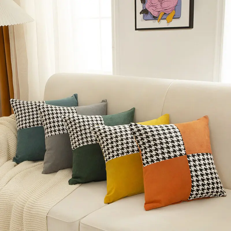 Наволочка с рисунком «гусиная лапка», наволочка с вышивкой синели, многоцветная наволочка для дивана на талии, Наволочка на кровать 18x18 дюймов
Наволочка с рисунком «гусиная лапка», наволочка с вышивкой синели, многоцветная наволочка для дивана на талии, Наволочка на кровать 18x18 дюймов