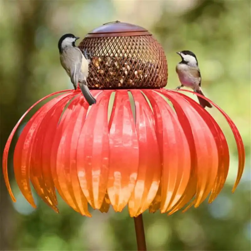 Garden Decoration Bird Feeder Container Pink Coneflower Bird Feeder Bottle Metal Flower Shaped Outdoor Coneflower Bird Feeder
Garden Decoration Bird Feeder Container Pink Coneflower Bird Feeder Bottle Metal Flower Shaped Outdoor Coneflower Bird Feeder