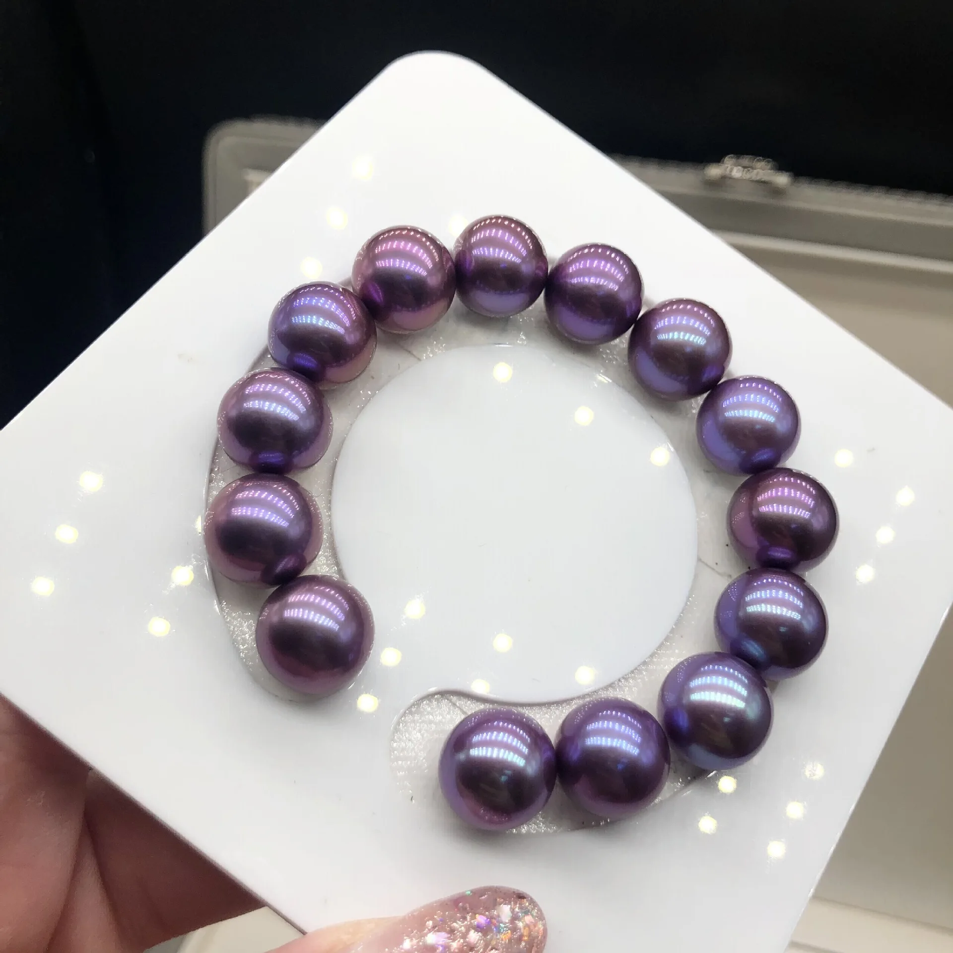 Elegant High-end 7.5"12-13mm Natural South Sea Genuine Purple Round Pearl Bracelet for Woman Free Shipping Women Jewelry Luxury
Elegant High-end 7.5"12-13mm Natural South Sea Genuine Purple Round Pearl Bracelet for Woman Free Shipping Women Jewelry Luxury