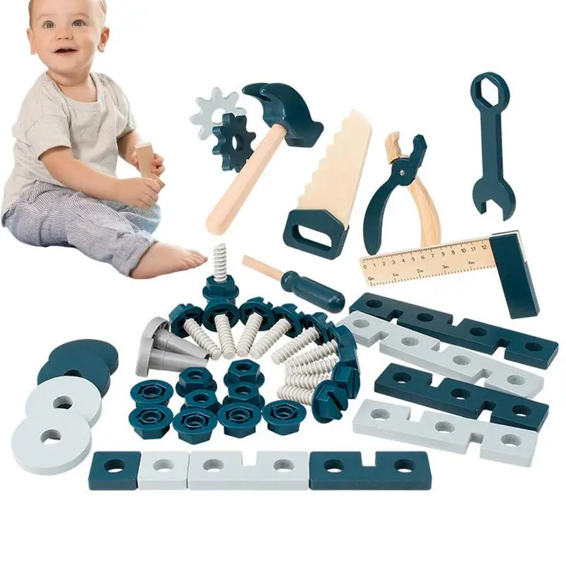Toy Tool Set Pretend Play Construction Toy Versatile Nut Combination Durable Kids Tool Accessories Toys For Girls Boys Toddlers
Toy Tool Set Pretend Play Construction Toy Versatile Nut Combination Durable Kids Tool Accessories Toys For Girls Boys Toddlers