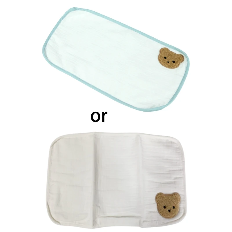 

Baby Feeding Towel Cute Bear Printed Pillow Towels Handkerchief Cotton Anti-spit Burp Cloth Soft Absorbent Facecloth