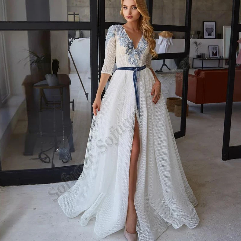 Ivory Aline Slit Evening Dresses Prom Robe De Soiree Grey Lace Appliques Graduation Celebrity Vestidos Fiesta Women Formal
Ivory Aline Slit Evening Dresses Prom Robe De Soiree Grey Lace Appliques Graduation Celebrity Vestidos Fiesta Women Formal