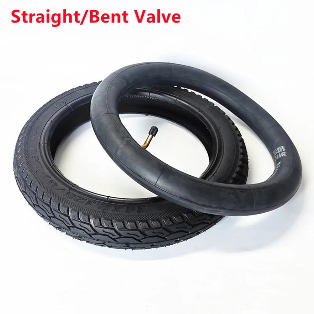 

14x2.125\" 57-254 Bike Straight/Bent Type Valve Tyres Bicycle Rubber Inner Tube + Tire 14 Inch Electric Car Inner Tube Pneumatic