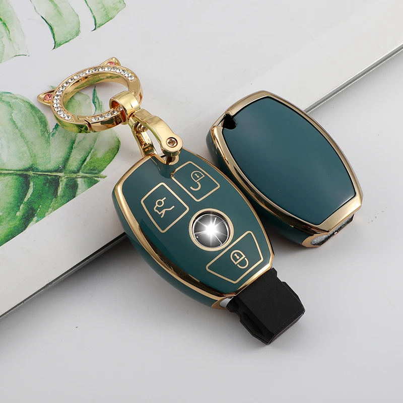 

TPU Car Remote Key Case Cover Shell Fob for Mercedes Benz A B R G Class GLK GLA GLC GLR W204 W210 W176 W202 W463