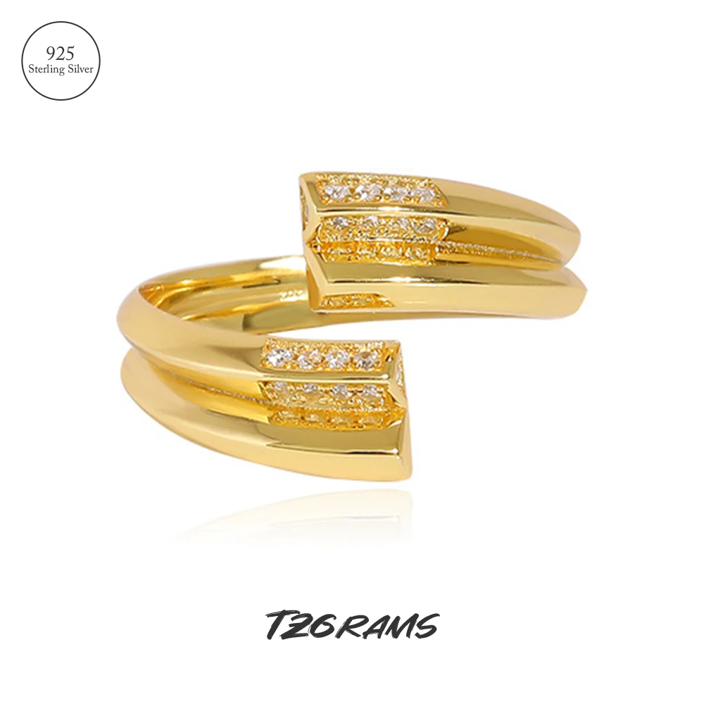 TZgrams 925 Sterling Silver Original Geometry Ring For Women Luxury Designer Jewelry Vintage Open Ring Inlaid Zirconia
TZgrams 925 Sterling Silver Original Geometry Ring For Women Luxury Designer Jewelry Vintage Open Ring Inlaid Zirconia