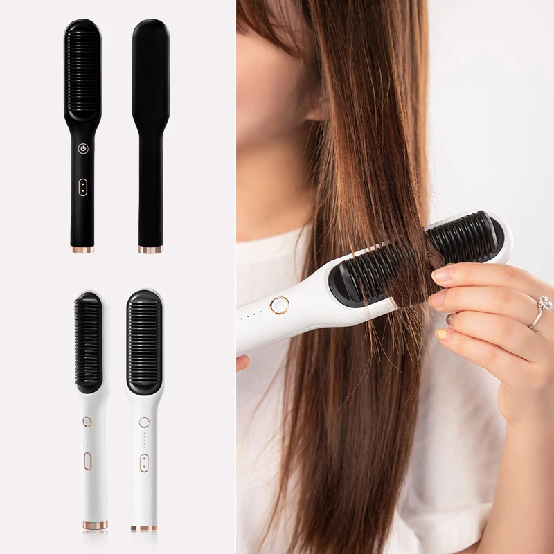 Multifunctional Hair Straightener Brush 2 In 1 Heating Hair Hot Comb Brush Anti-Scald Iron Straightening Brush Styler Tools
Multifunctional Hair Straightener Brush 2 In 1 Heating Hair Hot Comb Brush Anti-Scald Iron Straightening Brush Styler Tools