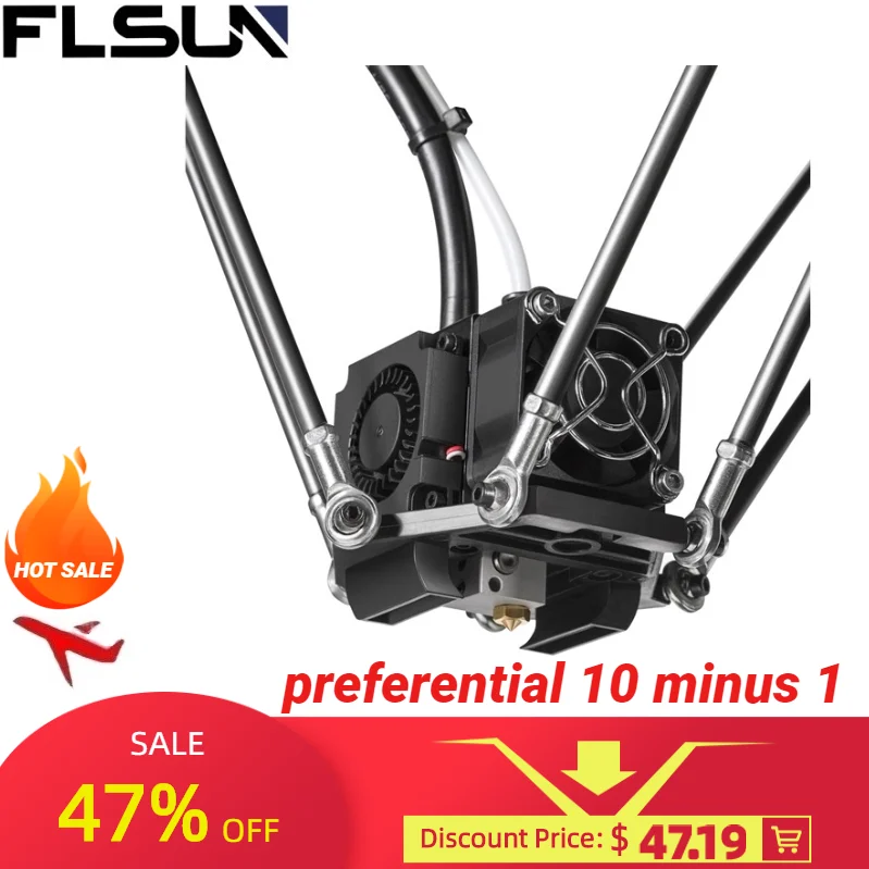 Q5 Flsun 3D printer effector for Q5/QQ-S-PRO/SR part 1.75mm PLA filament v6 heating end 0.4mm brass nozzle 24V cooling fan
Q5 Flsun 3D printer effector for Q5/QQ-S-PRO/SR part 1.75mm PLA filament v6 heating end 0.4mm brass nozzle 24V cooling fan