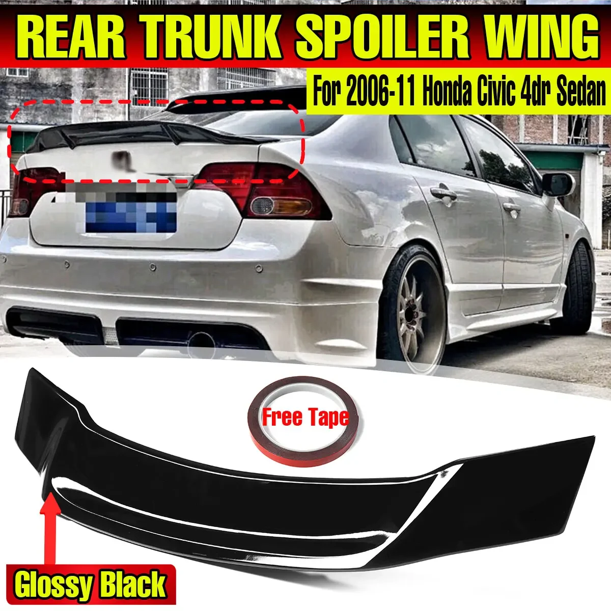 R Style Car Rear Spoiler Wing Lip Extension For Honda For Civic 8th 2006-2011 9th Gen 2012-2015 Rear Trunk Spoiler Lip Boot Wing
R Style Car Rear Spoiler Wing Lip Extension For Honda For Civic 8th 2006-2011 9th Gen 2012-2015 Rear Trunk Spoiler Lip Boot Wing