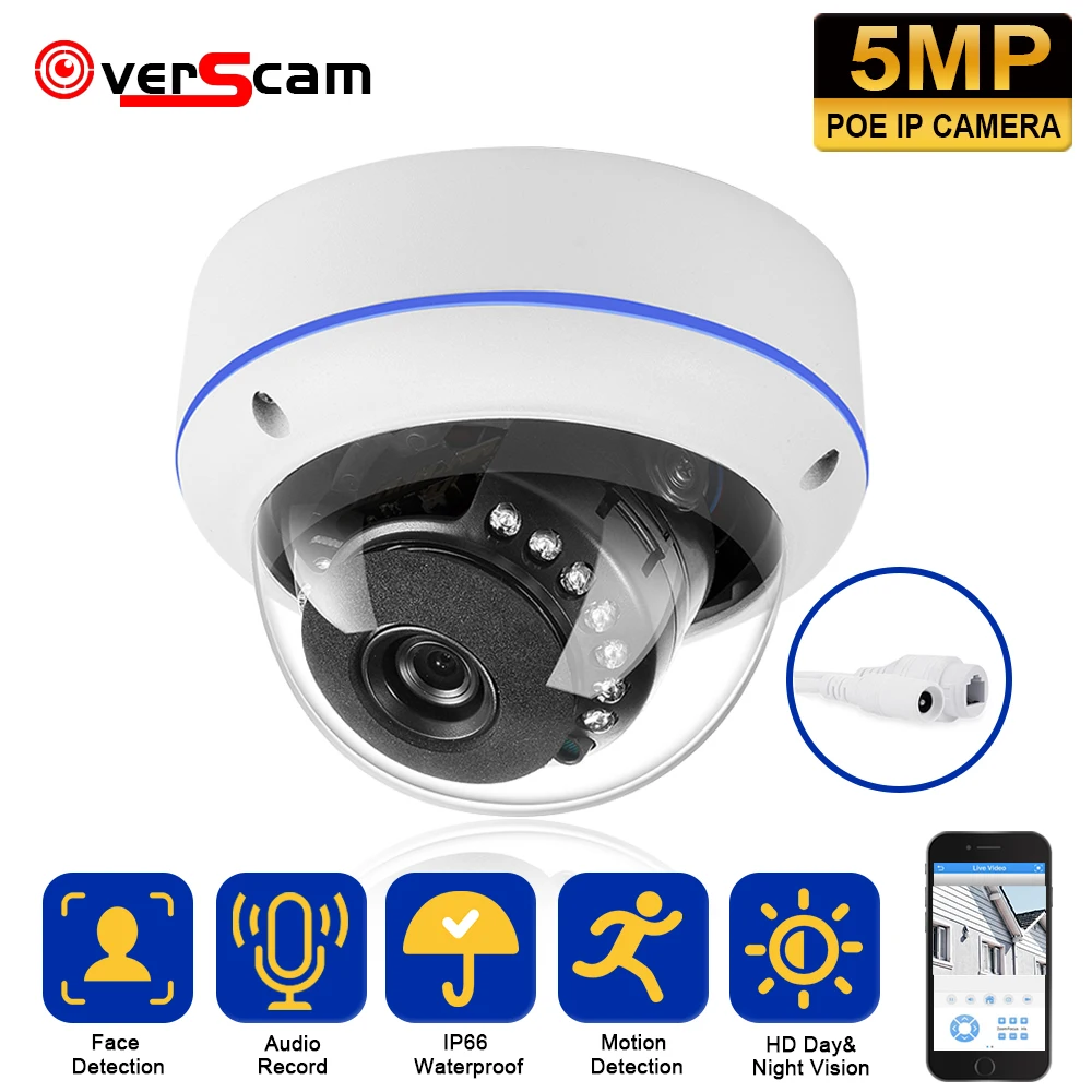 

Home Motion Detection CCTV Security Surveillance Camera Outdoor Street Waterproof Bullet Cameras HD 5MP POE IP Monitoring Cam