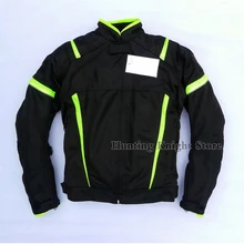 Summer Mesh Jacket For Suzuki Motocross Motorcycle Motorbike Racing Mens Coat With Protector Breathable Black Green