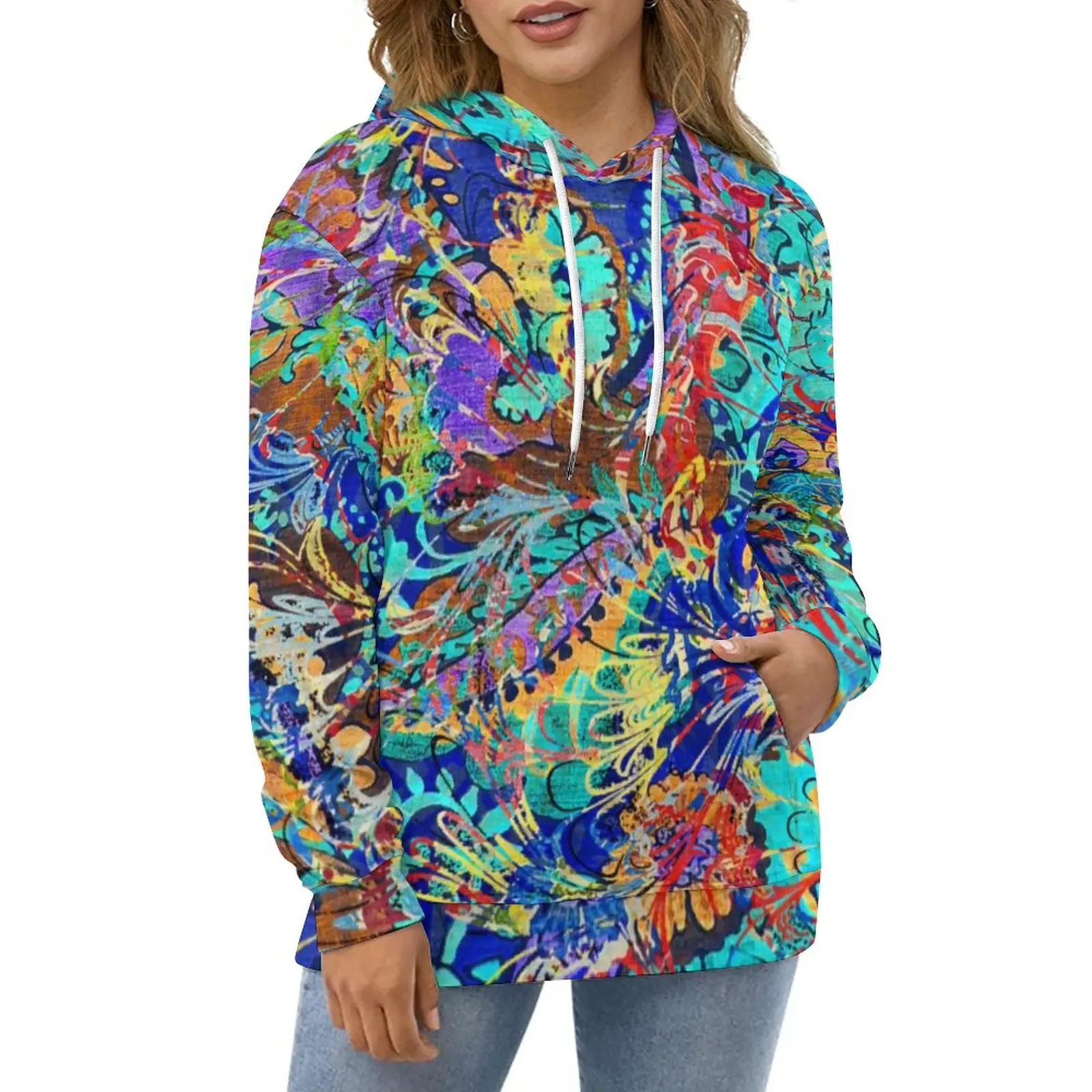 Vintage Floral Hoodies Ladies Cute Colorful Print Harajuku Casual Hoodie Autumn Long Sleeve Retro Custom Hooded Sweatshirts
Vintage Floral Hoodies Ladies Cute Colorful Print Harajuku Casual Hoodie Autumn Long Sleeve Retro Custom Hooded Sweatshirts