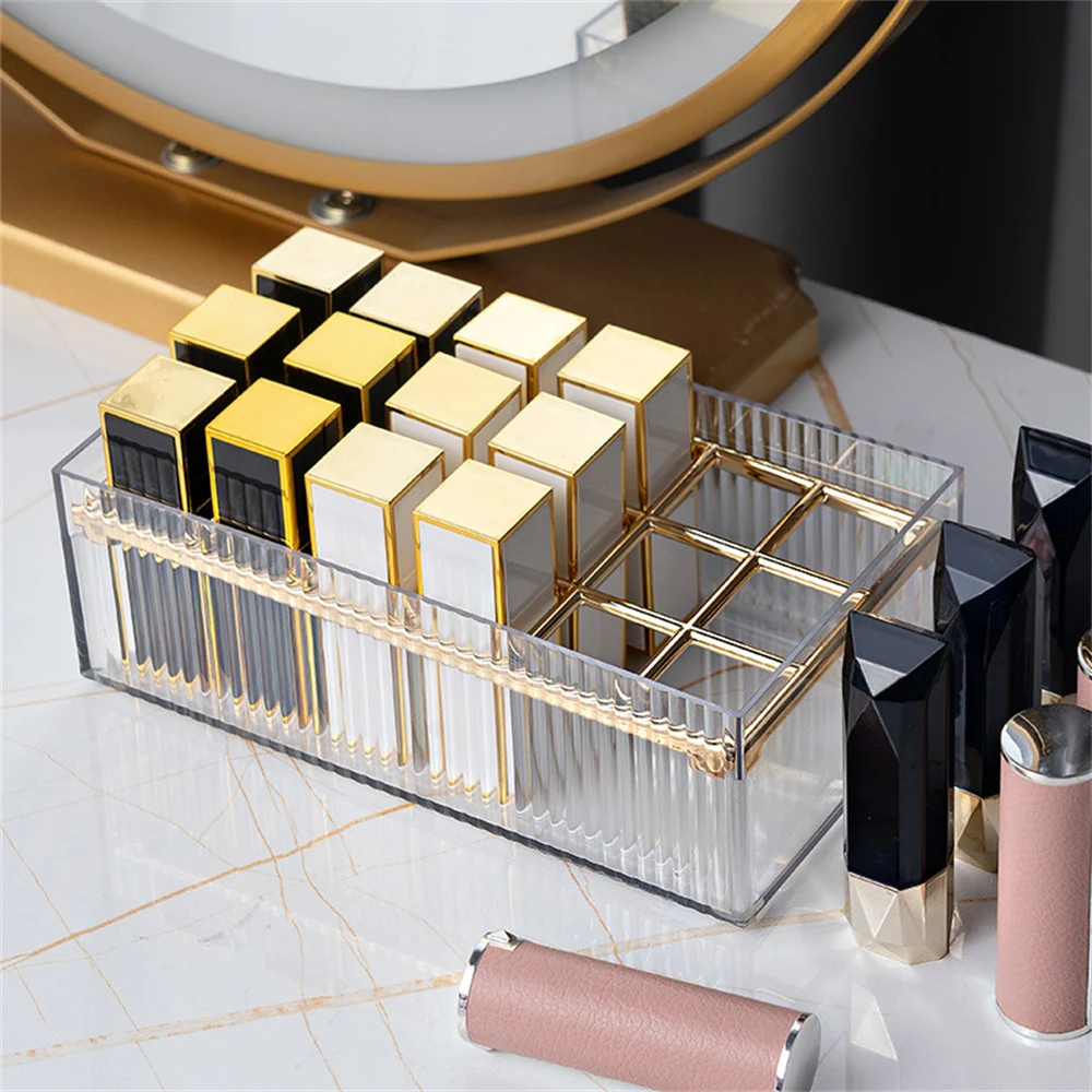 Transparent Lipsticks Storage Box Cosmetic Storage Holder Desktop Makeup Storage Case Plastic Partition Boxes Home Decor
Transparent Lipsticks Storage Box Cosmetic Storage Holder Desktop Makeup Storage Case Plastic Partition Boxes Home Decor