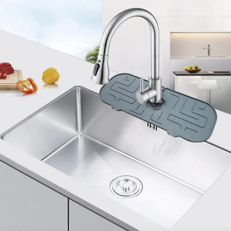 Sink Protector Mat Silicone Water Ripples Faucet Water Catcher Mat Reusable Waterproof Soap Dispenser Tray Bpa Free
Sink Protector Mat Silicone Water Ripples Faucet Water Catcher Mat Reusable Waterproof Soap Dispenser Tray Bpa Free