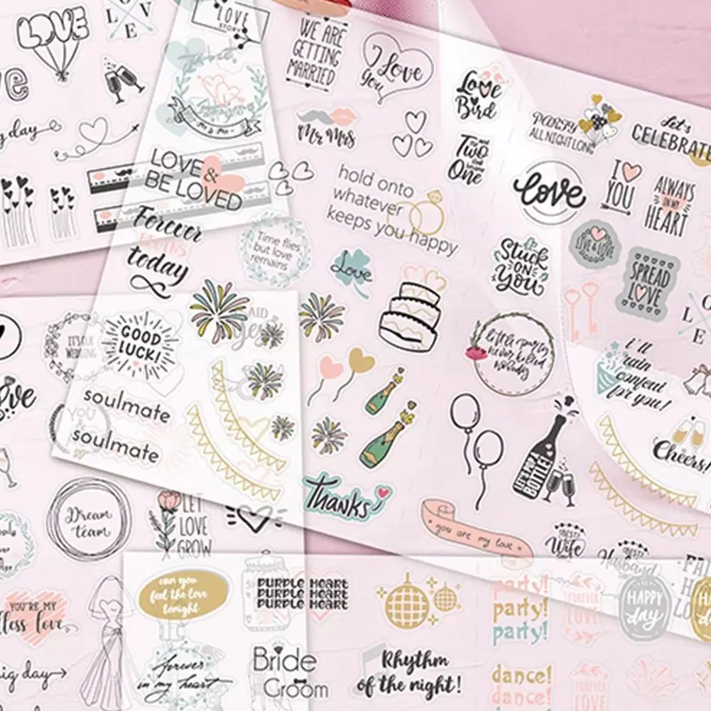 Wedding Bliss Stickers Waterproof Removable Flat Sticker Love Sticker Engagement Package Leaves Eucalyptus Pattern
Wedding Bliss Stickers Waterproof Removable Flat Sticker Love Sticker Engagement Package Leaves Eucalyptus Pattern