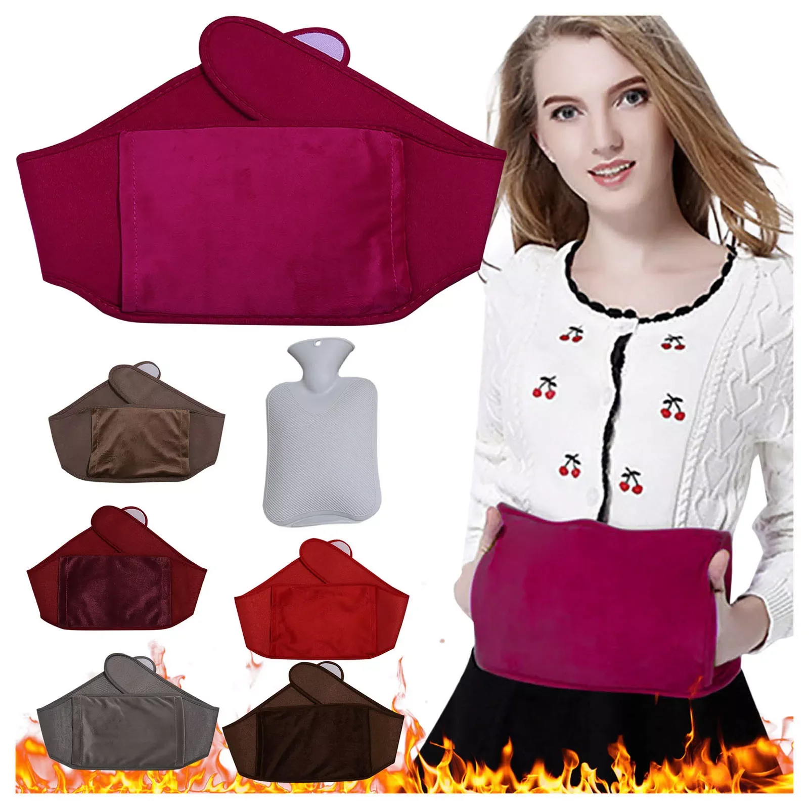 1 Set Hot Water Bottle Bag With Plush Waist Cover For Pain Relief Winter Warm Waist Bag Stomach Abdominal Warming Band Wrap #Z
1 Set Hot Water Bottle Bag With Plush Waist Cover For Pain Relief Winter Warm Waist Bag Stomach Abdominal Warming Band Wrap #Z