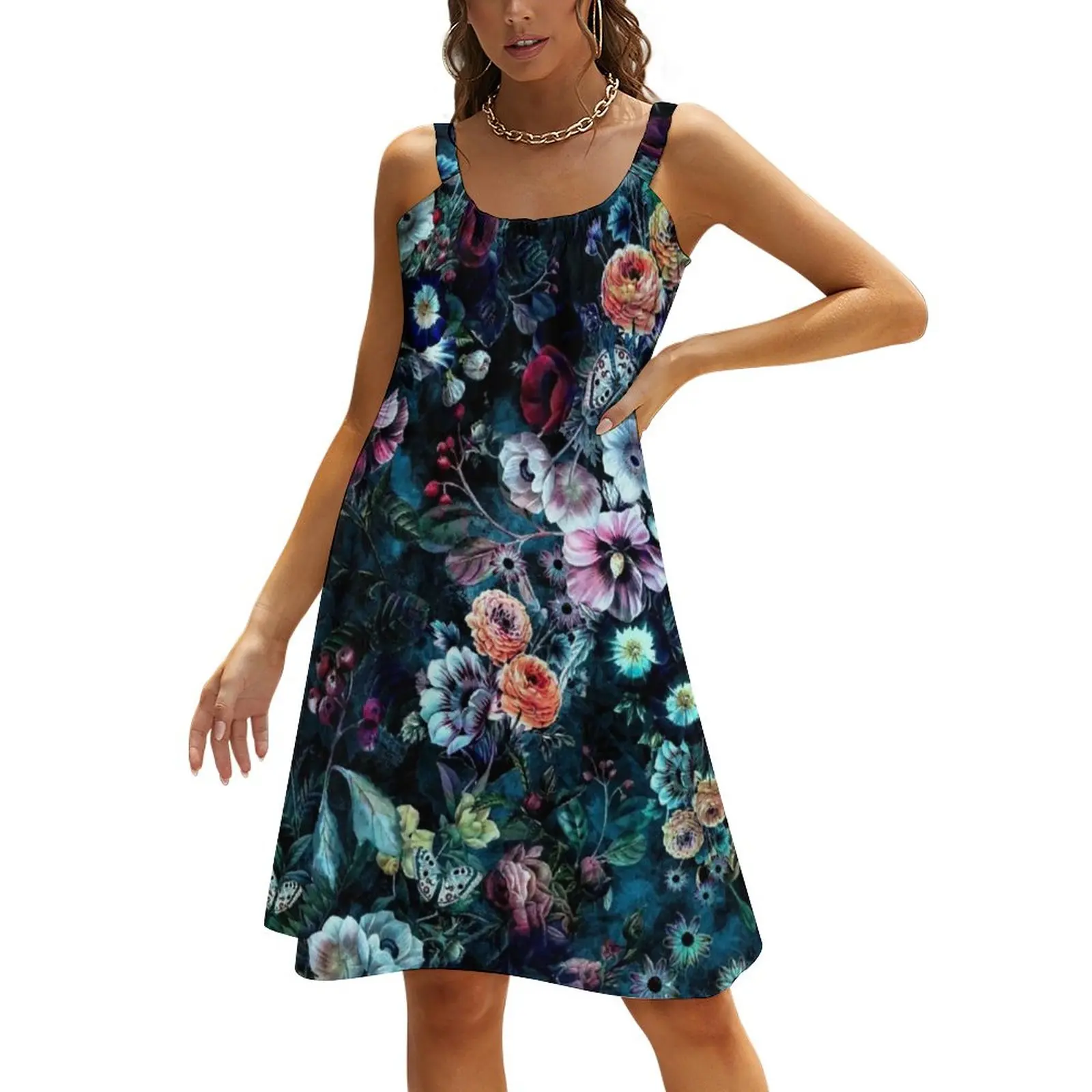 Floral Dress Suspender Flowers Day Wholesale Dresses Casual Ladies Printed One-Piece Dress
Floral Dress Suspender Flowers Day Wholesale Dresses Casual Ladies Printed One-Piece Dress