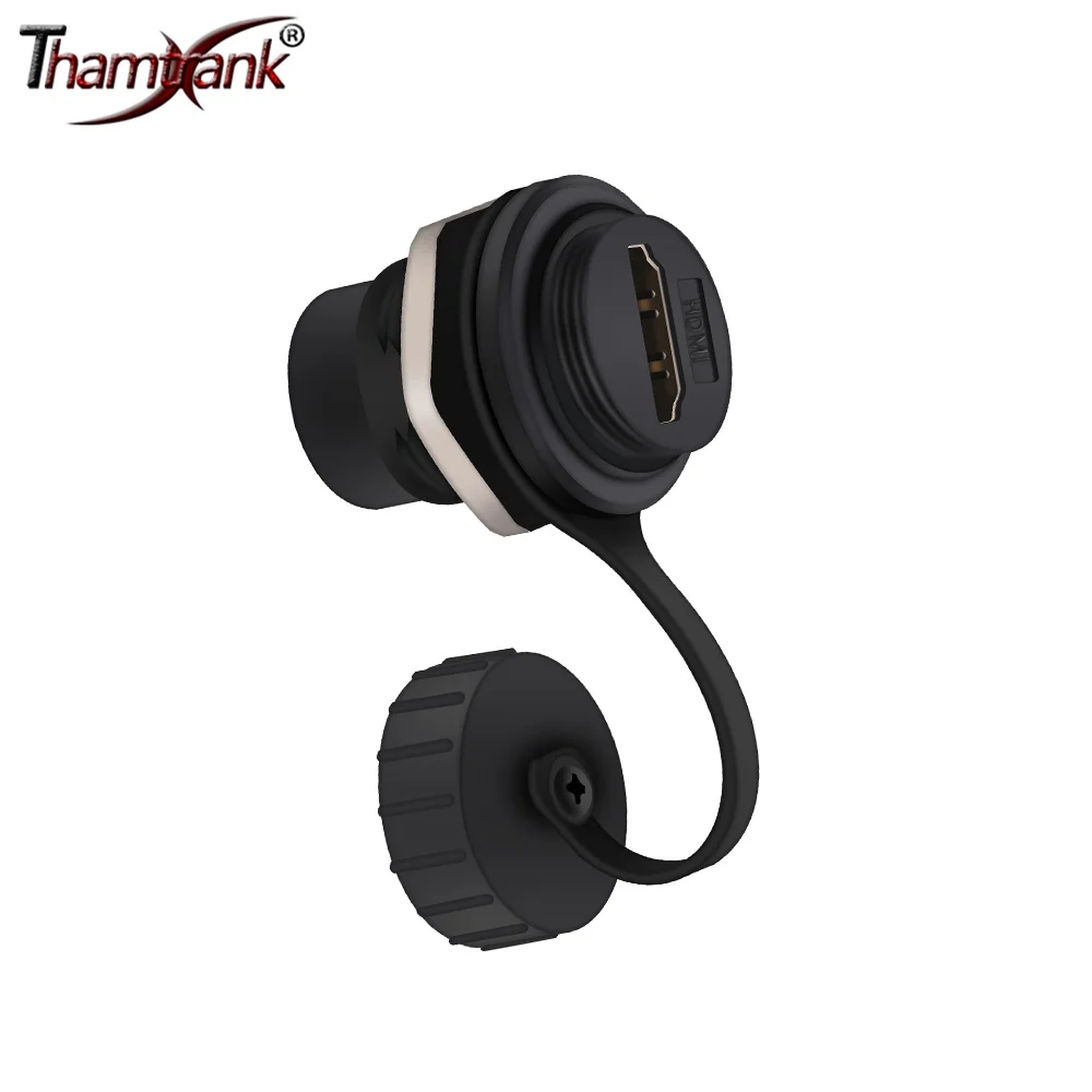 50pcs Black HDMI-Compatible Socket Round Female to Female Waterproof Double Head Coupler Adapter Panel Mount with Dust Cap
50pcs Black HDMI-Compatible Socket Round Female to Female Waterproof Double Head Coupler Adapter Panel Mount with Dust Cap
