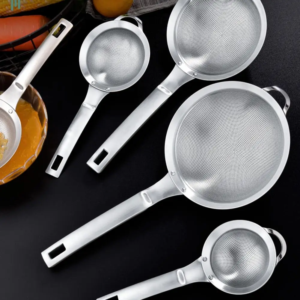 Strainer Household Portable Stainless Steel Superfine Oil Flour Colander with Hook for Home Hotel Kitchen
Strainer Household Portable Stainless Steel Superfine Oil Flour Colander with Hook for Home Hotel Kitchen