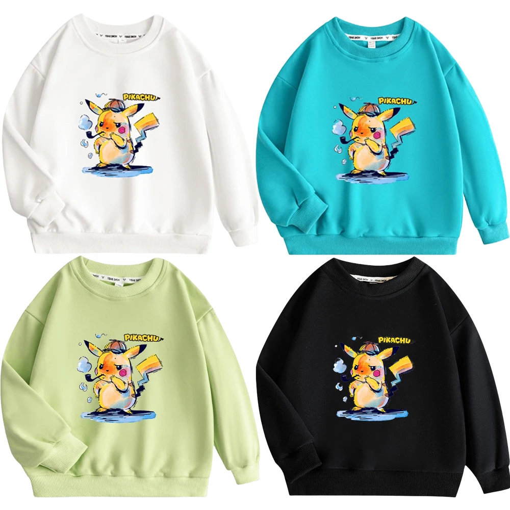 Anime Pokemon Pikachu Outdoors Round Neck Sweater Top Kids Clothes Pure Cotton Versatile Warmth Leisure Long Sleeved
Anime Pokemon Pikachu Outdoors Round Neck Sweater Top Kids Clothes Pure Cotton Versatile Warmth Leisure Long Sleeved