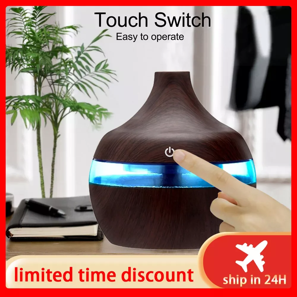 Humidifier Household Essential Aroma Oil Diffuser Ultrasonic Wood Grain Mist Maker With Intelligent Touch USB Humidificador
Humidifier Household Essential Aroma Oil Diffuser Ultrasonic Wood Grain Mist Maker With Intelligent Touch USB Humidificador