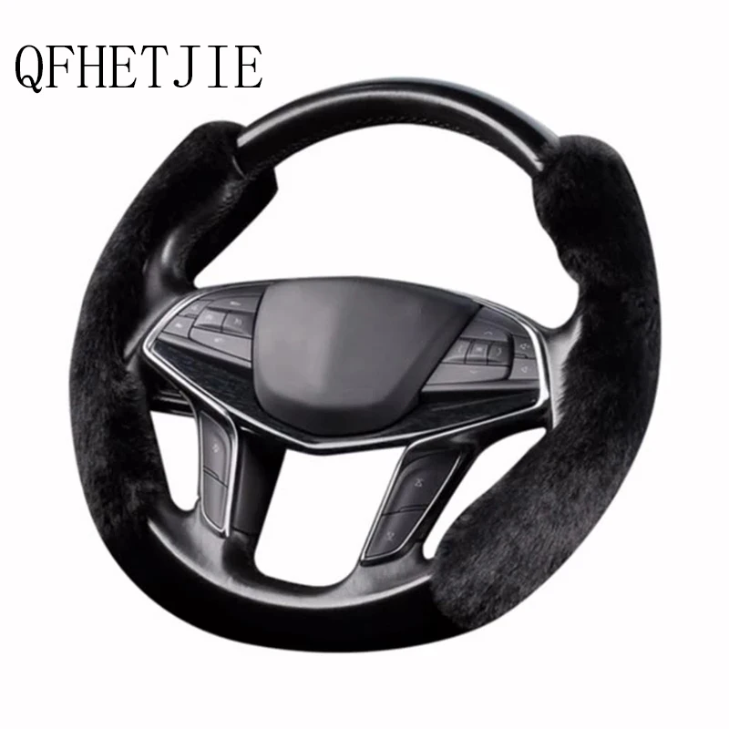QFHETJIE New 38cm Car Steering Wheel Cover 3 Colors Winter Warm Plush Car Handle Cover Auto Interior Accessories for Sale
QFHETJIE New 38cm Car Steering Wheel Cover 3 Colors Winter Warm Plush Car Handle Cover Auto Interior Accessories for Sale